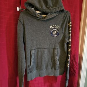 Hollister Dark Gray Hoodie with Logo